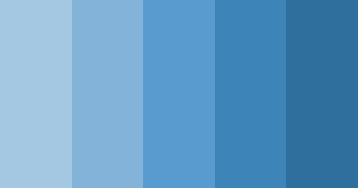 Download pastel blue color palette PNG image (landscape)