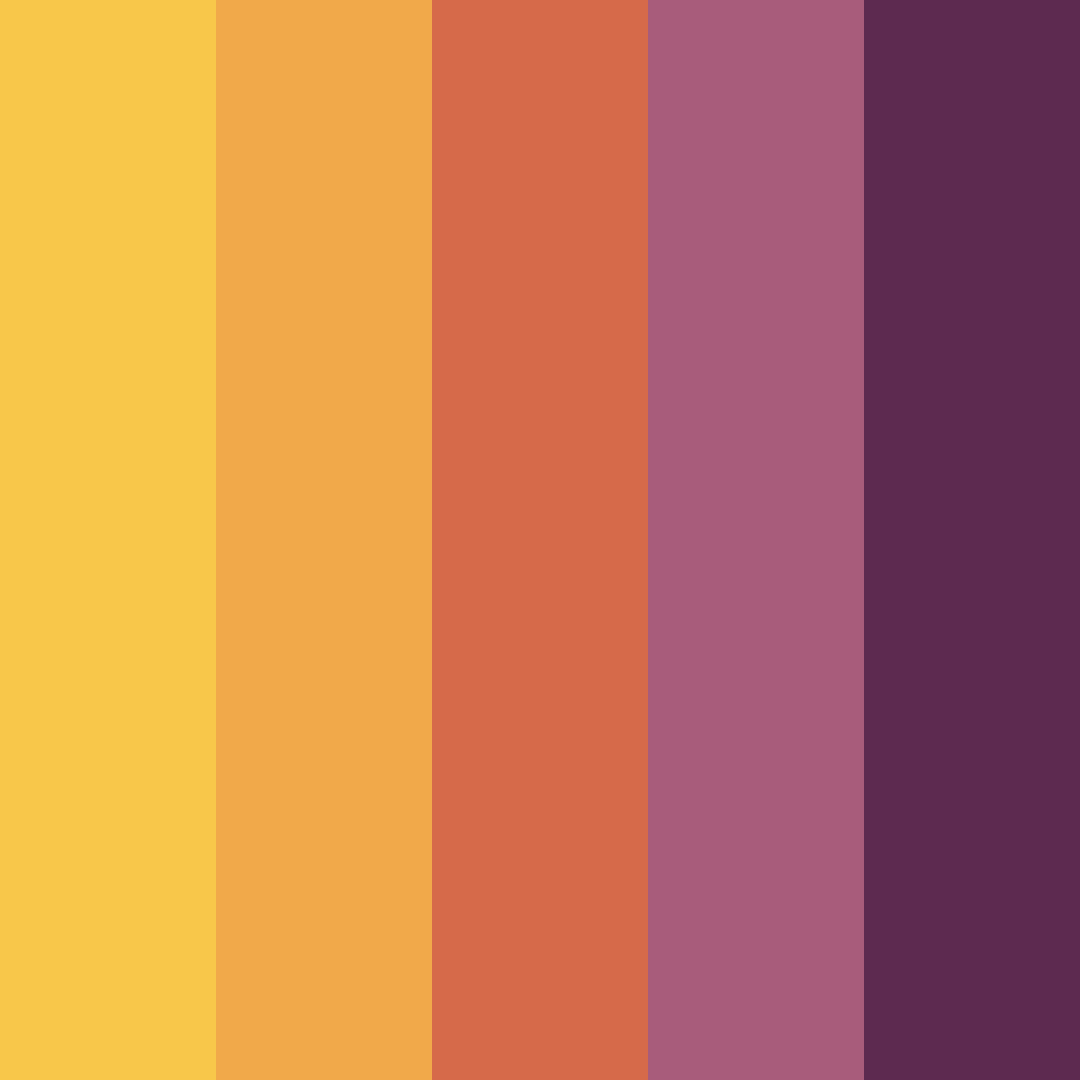 Download sunset rose color palette PNG image (square)
