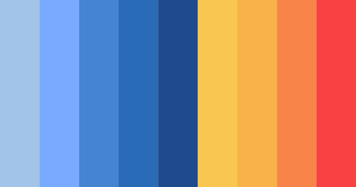 Download blue sunset color palette PNG image (landscape)