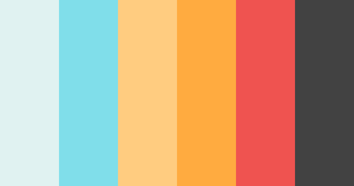 Download tropical harmony color palette PNG image (landscape)