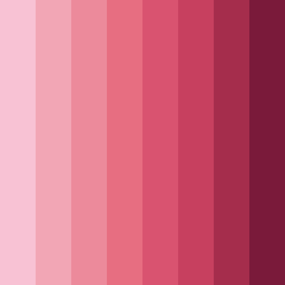 Download warm pink color palette PNG image (square)