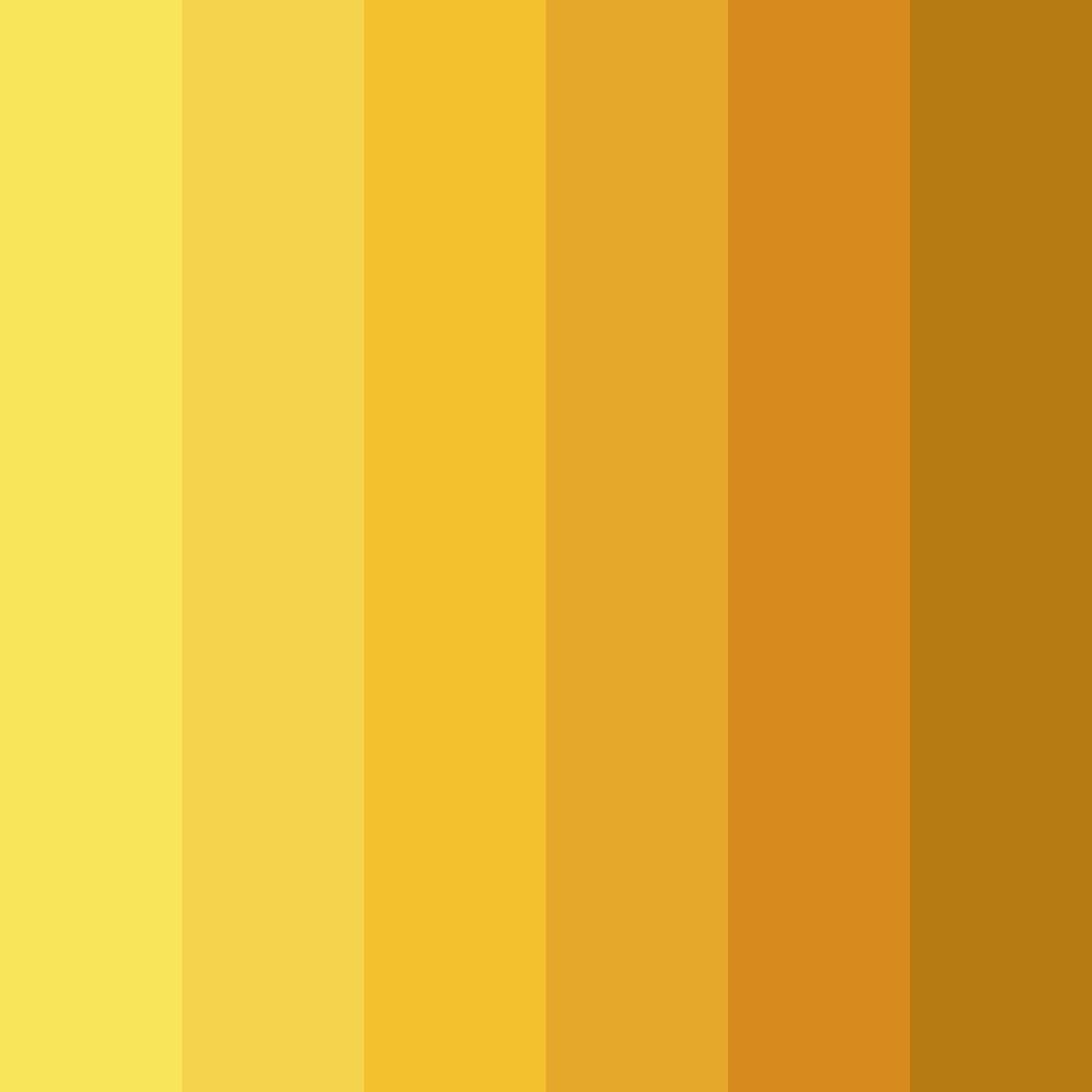 Download warm yellow color palette PNG image (square)