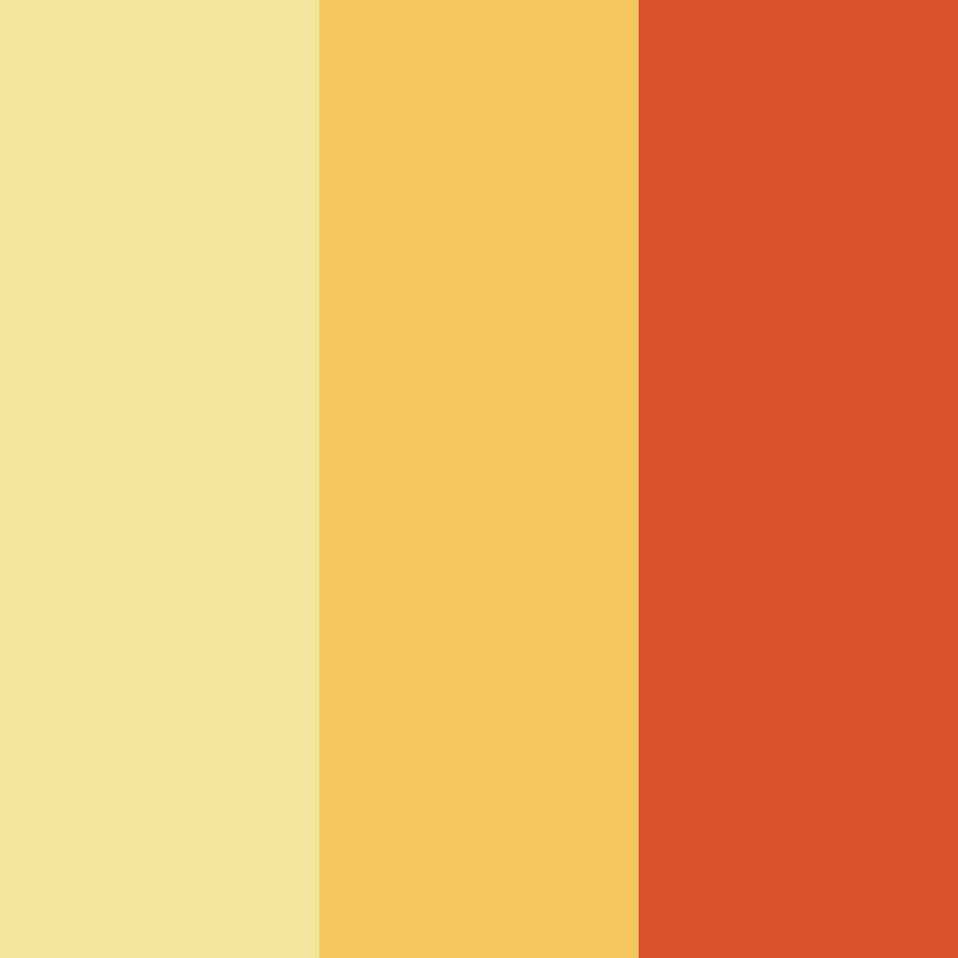Download trending sunrise color palette PNG image (square)