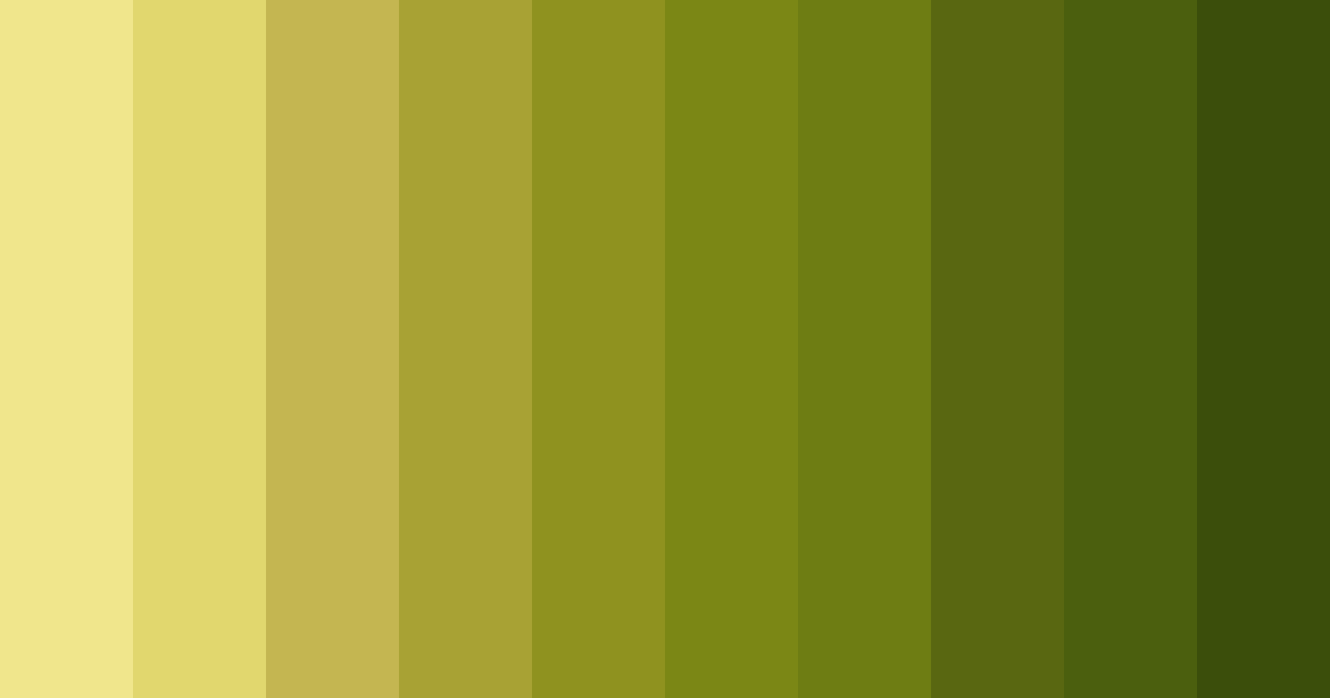 Download shades of yellow color palette PNG image (landscape)