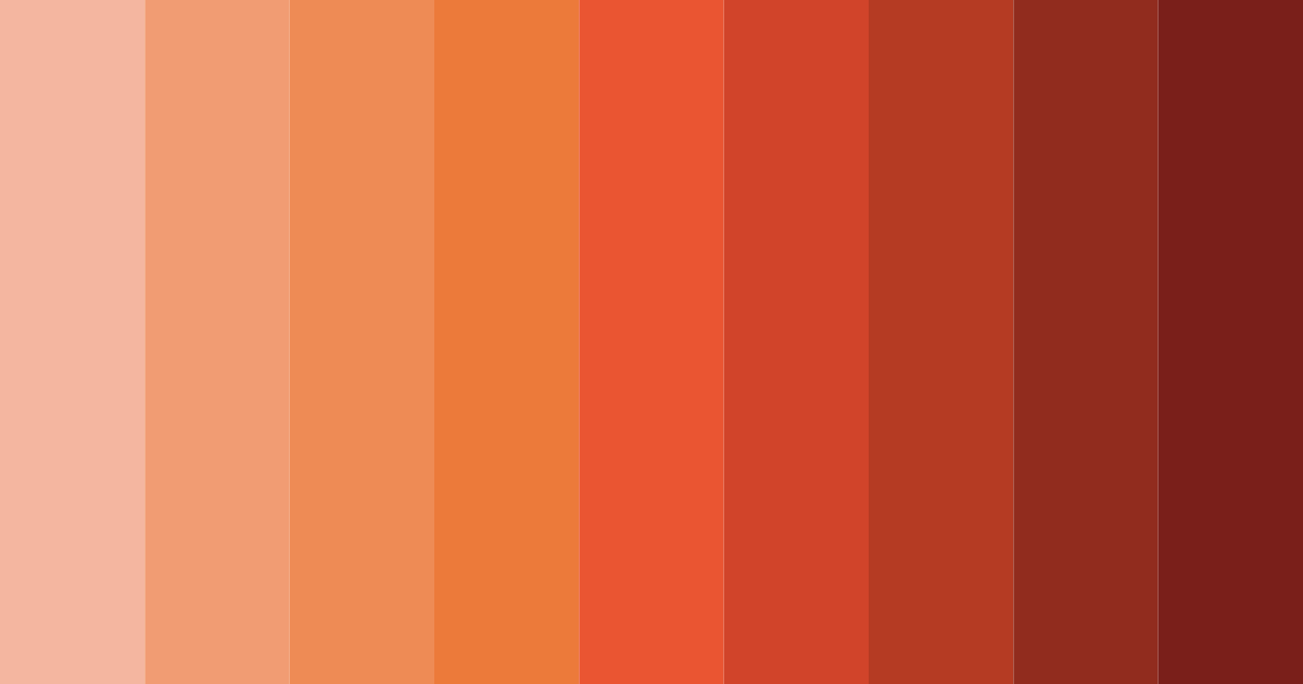 Download warm red color palette PNG image (landscape)