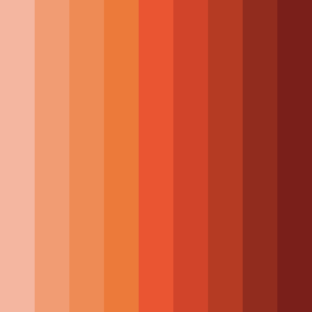 Download warm red color palette PNG image (square)