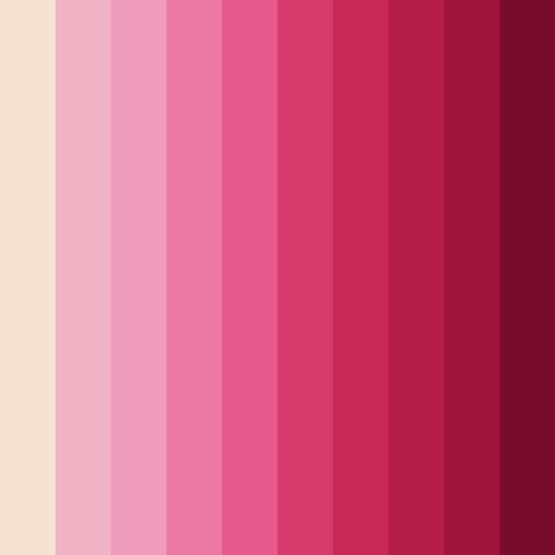 Download pink matcha color palette PNG image (square)