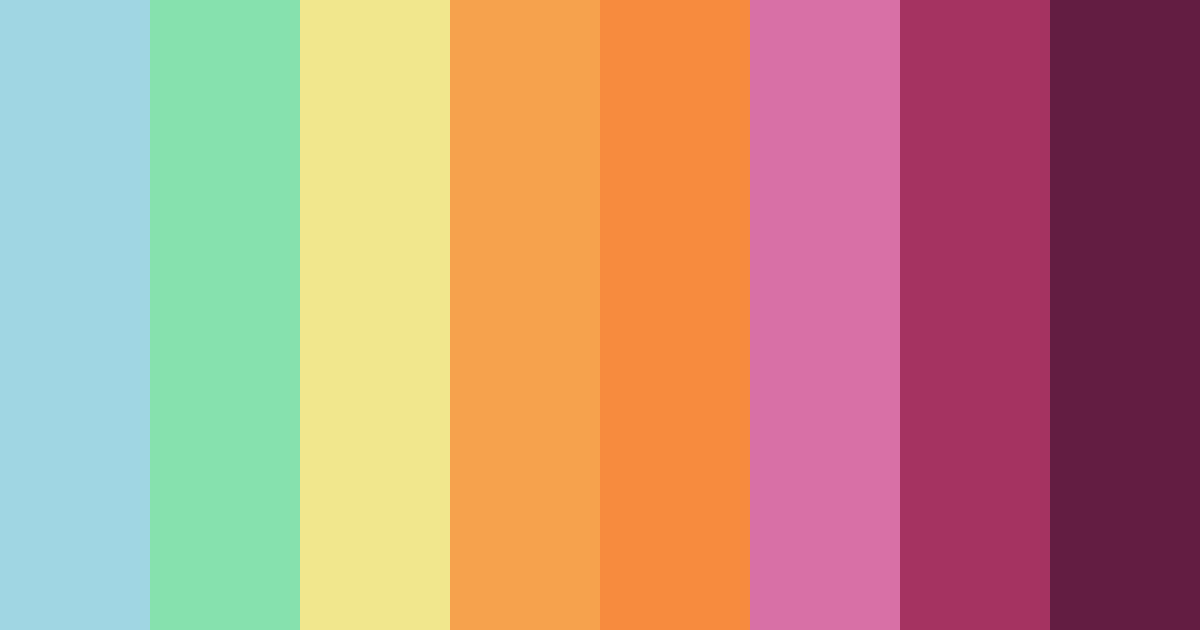 Download bright azul color palette PNG image (landscape)