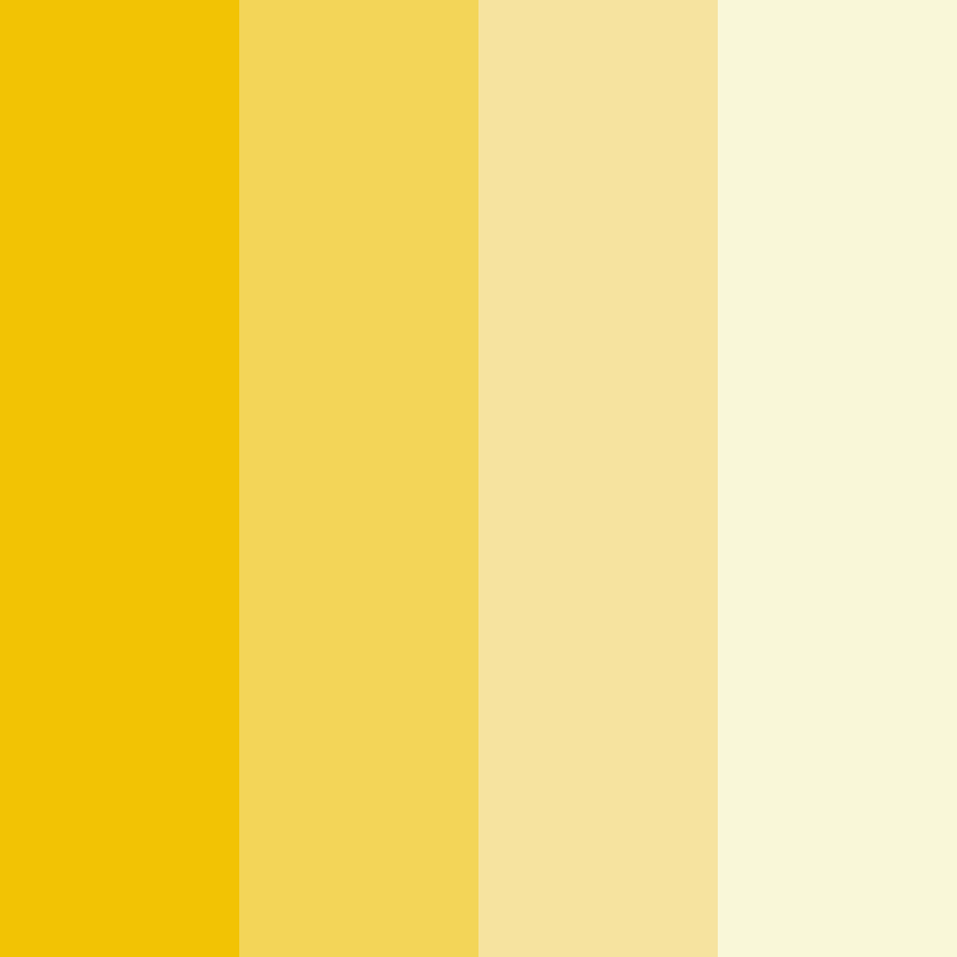 Download bright yellow color palette PNG image (square)