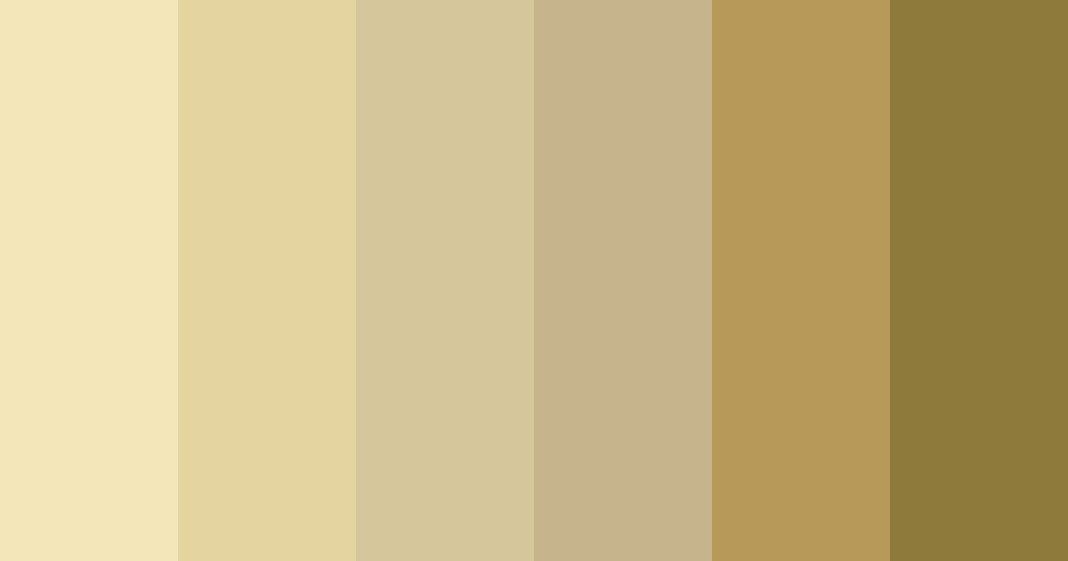 Download golden harvest hues color palette PNG image (landscape)