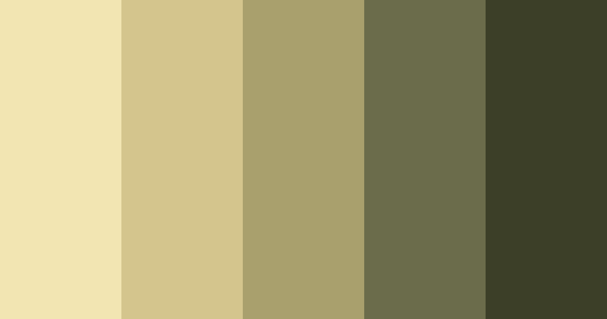 Download olive green color palette PNG image (landscape)