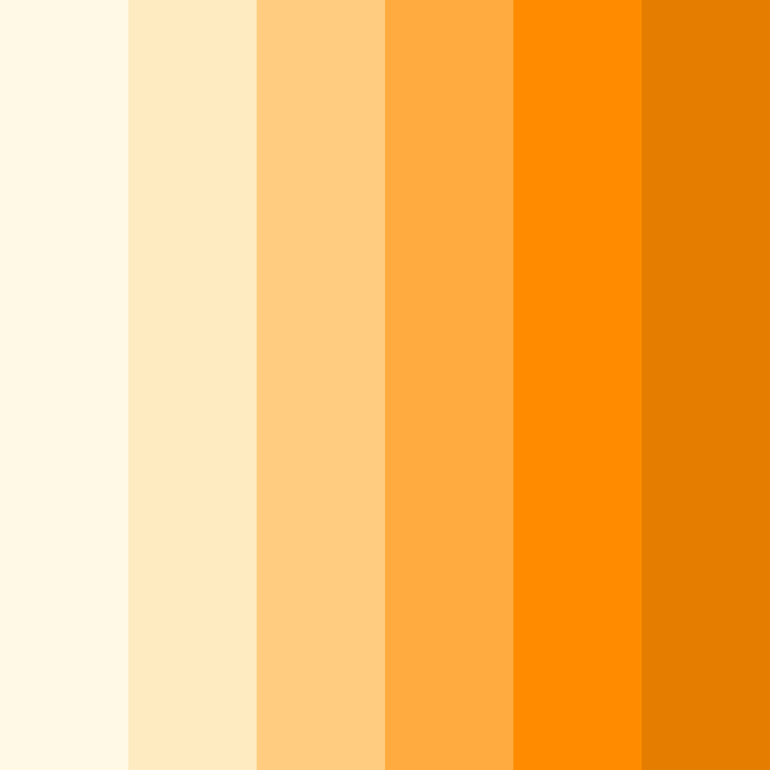 Download orange sunrise color palette PNG image (square)