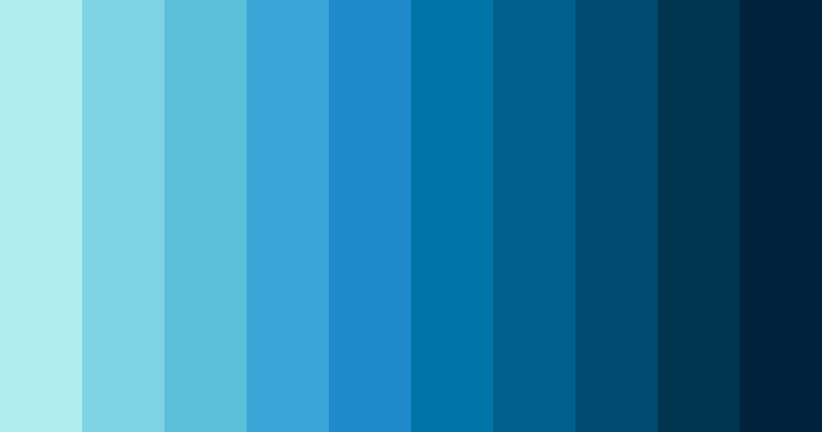 Download tidal serenity color palette PNG image (landscape)