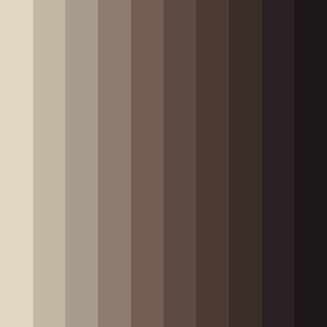 Download shades of taupe color palette PNG image (square)