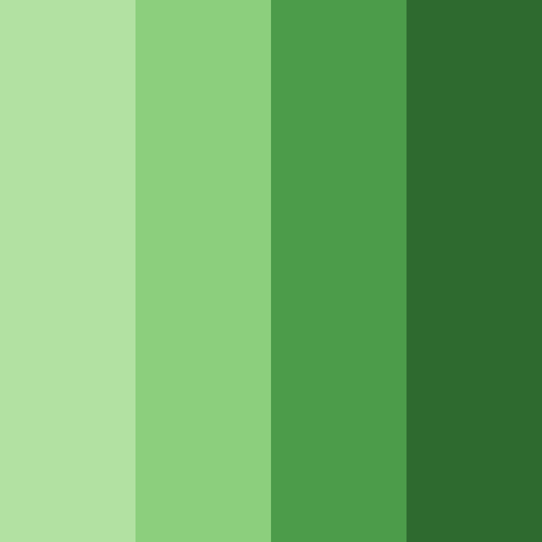 Download emerald meadow color palette PNG image (square)