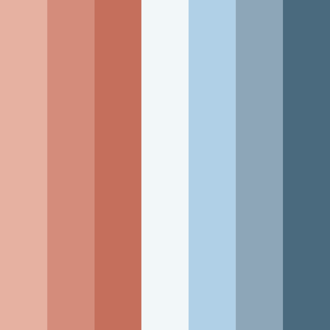 Download terracotta breeze color palette PNG image (square)