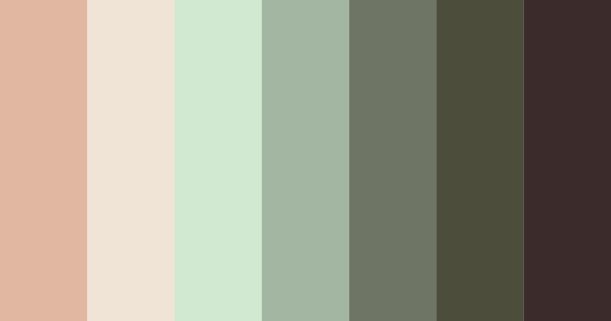 Download terracotta harmony color palette PNG image (landscape)
