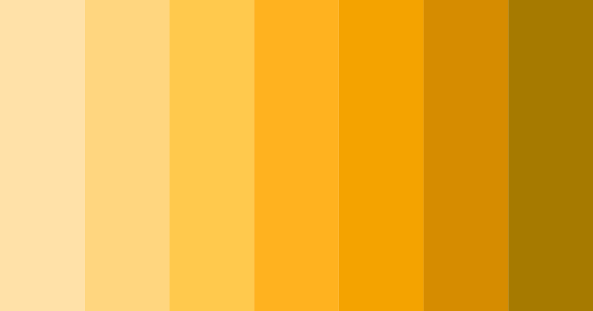 Download yellow sunshine color palette PNG image (landscape)