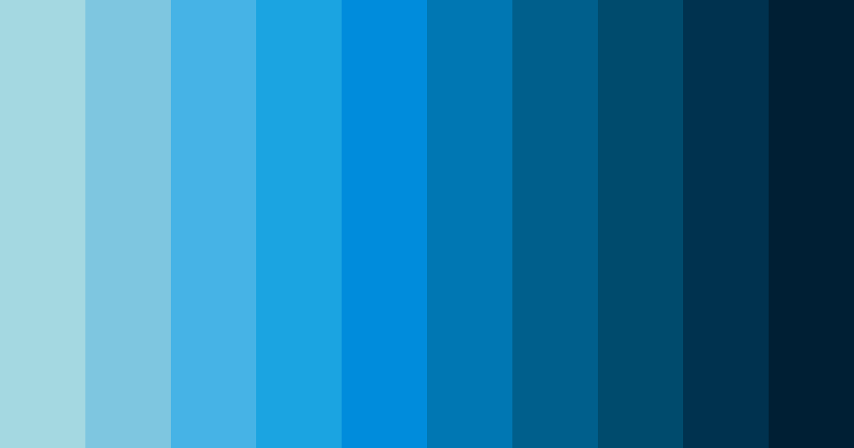 Download aquatic surge color palette PNG image (landscape)