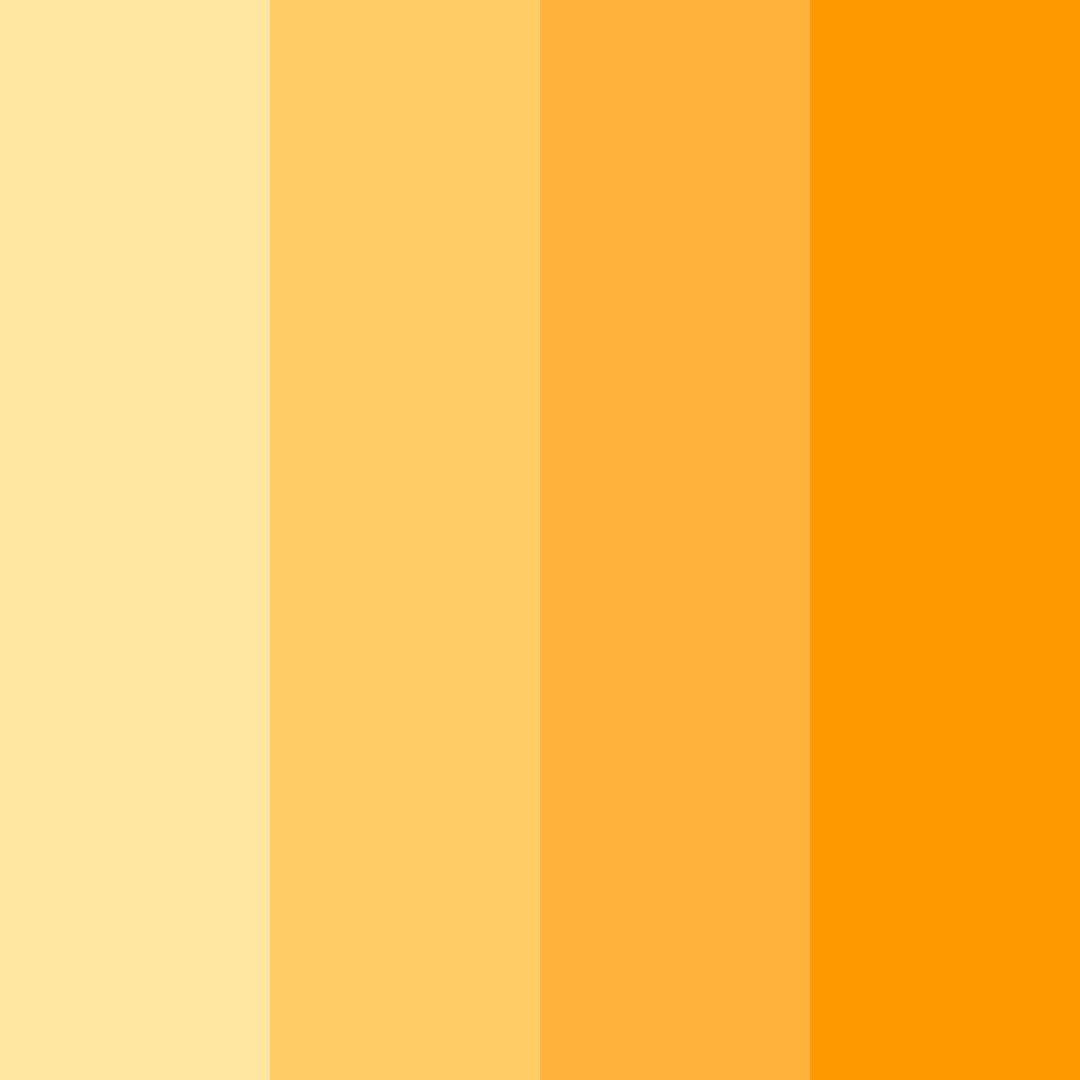 Download yellow sunset color palette PNG image (square)