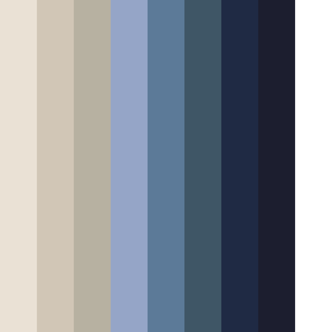 Download coastal serenity color palette PNG image (square)