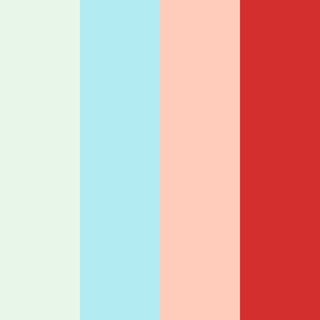 Download joyful yuletide hues color palette PNG image (square)