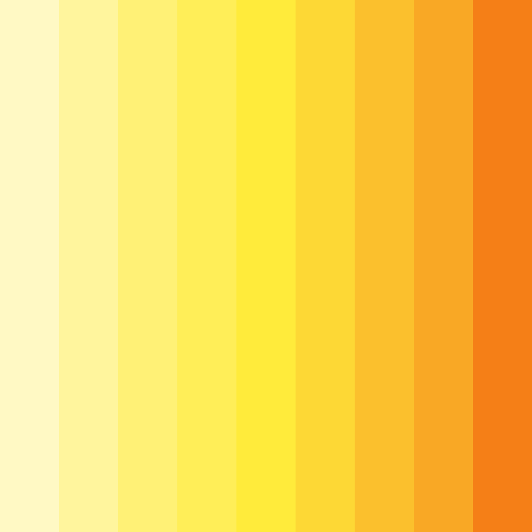 Download golden sunshine color palette PNG image (square)