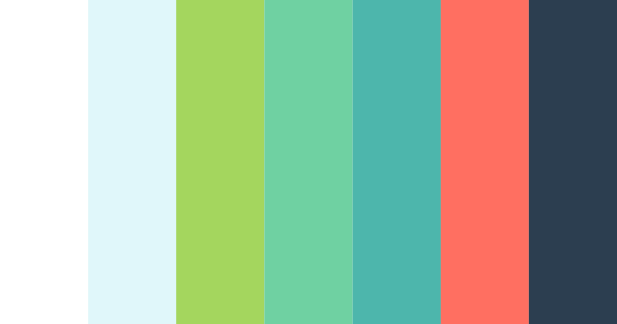 Download coral breeze serenity color palette PNG image (landscape)