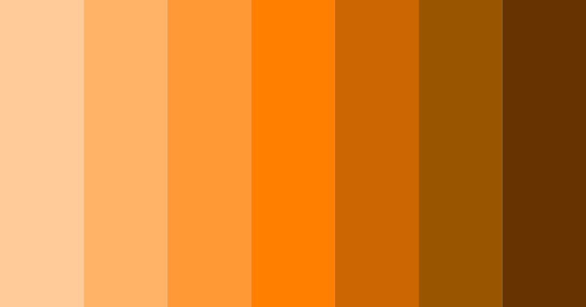 Download bright orange color palette PNG image (landscape)