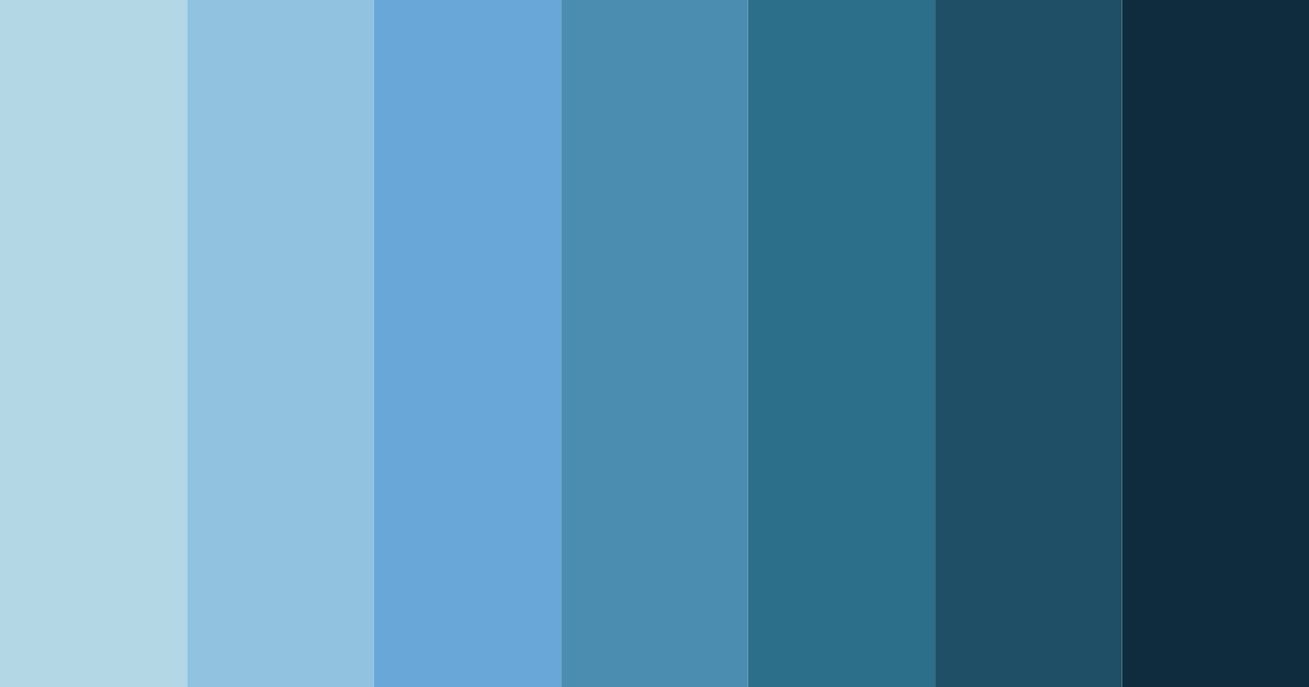 Download cool blue color palette PNG image (landscape)
