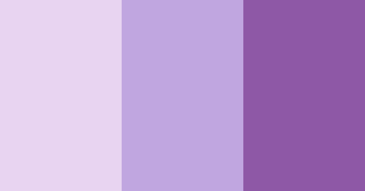 Download luminous lavender dreams color palette PNG image (landscape)
