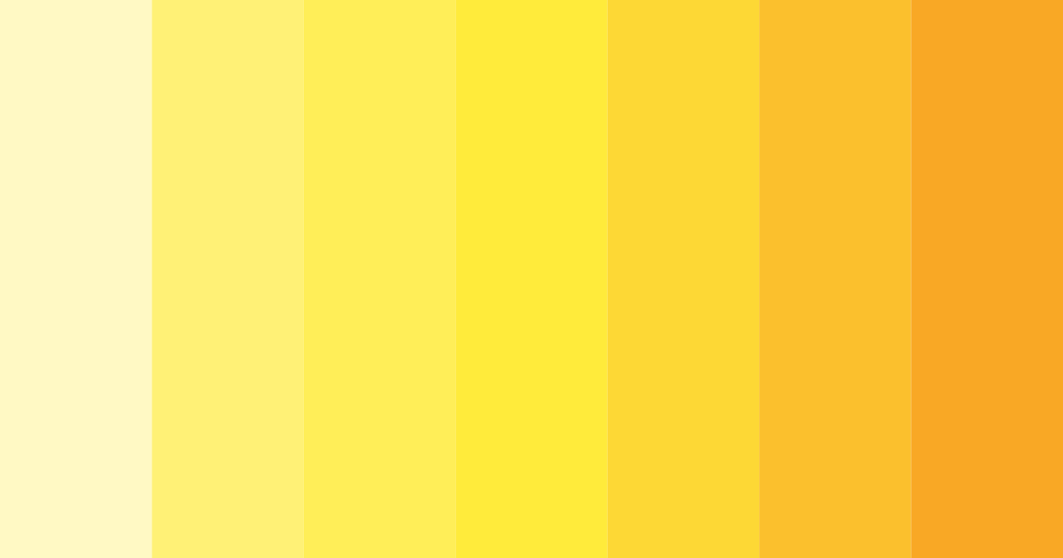 Download bright yellow color palette PNG image (landscape)