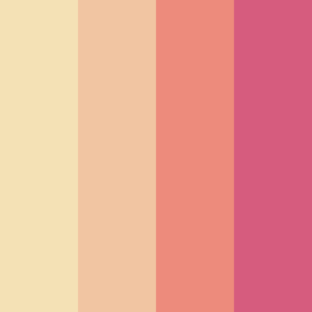 Download blushing dawn color palette PNG image (square)
