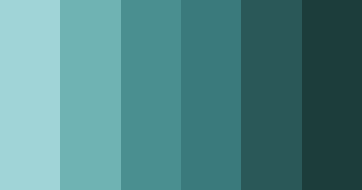 Download aqua serenity color palette PNG image (landscape)
