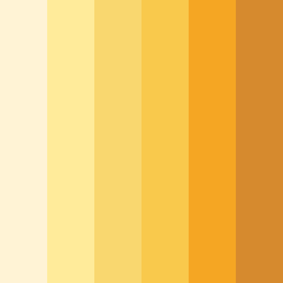 Download sunlit citrus burst color palette PNG image (square)