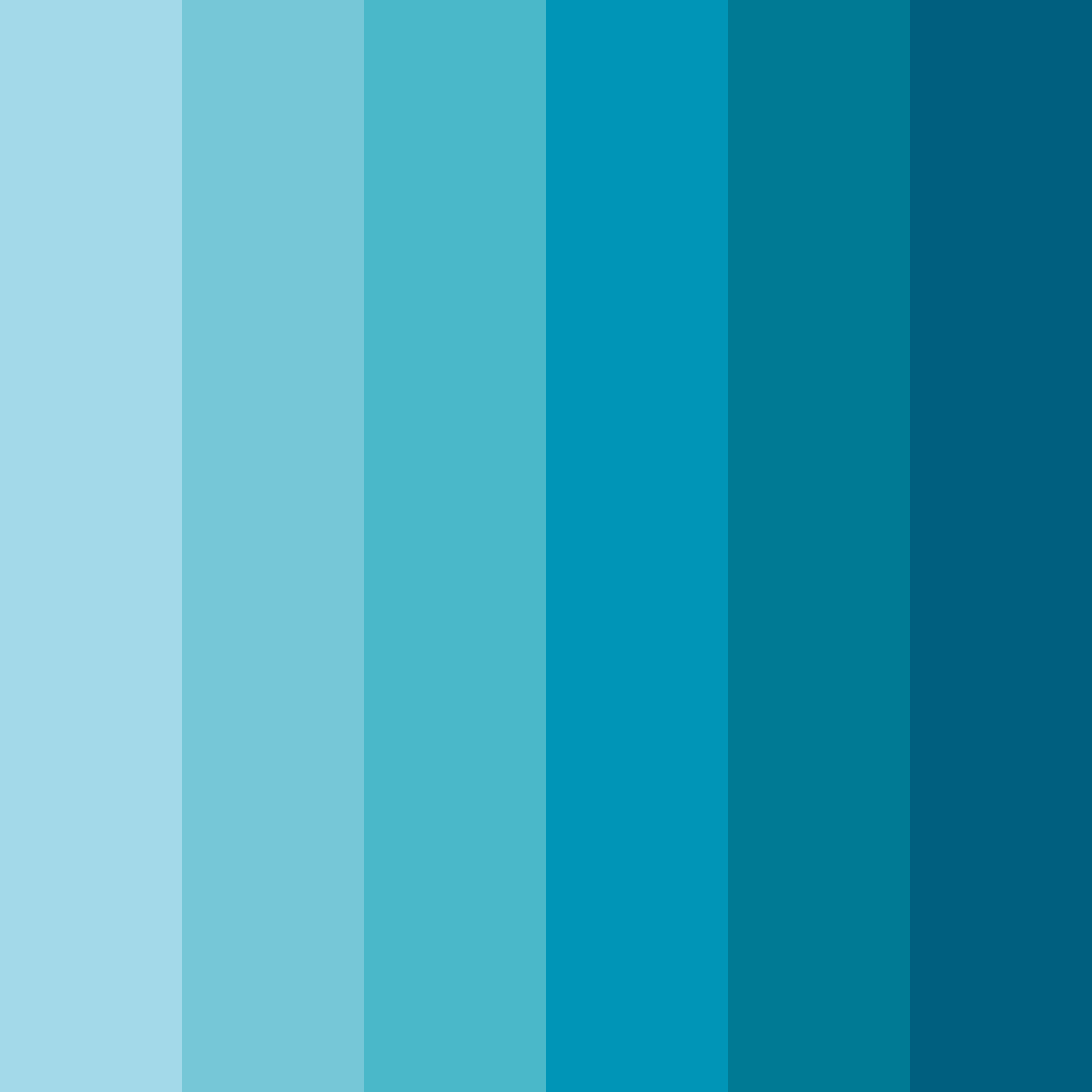 Download blue ocean color palette PNG image (square)