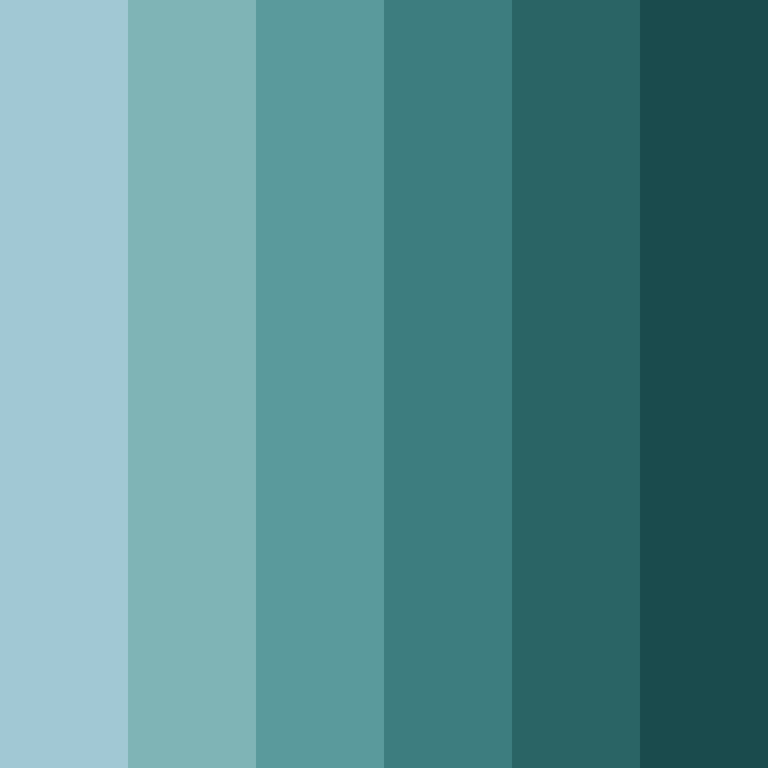 Download cool teal color palette PNG image (square)