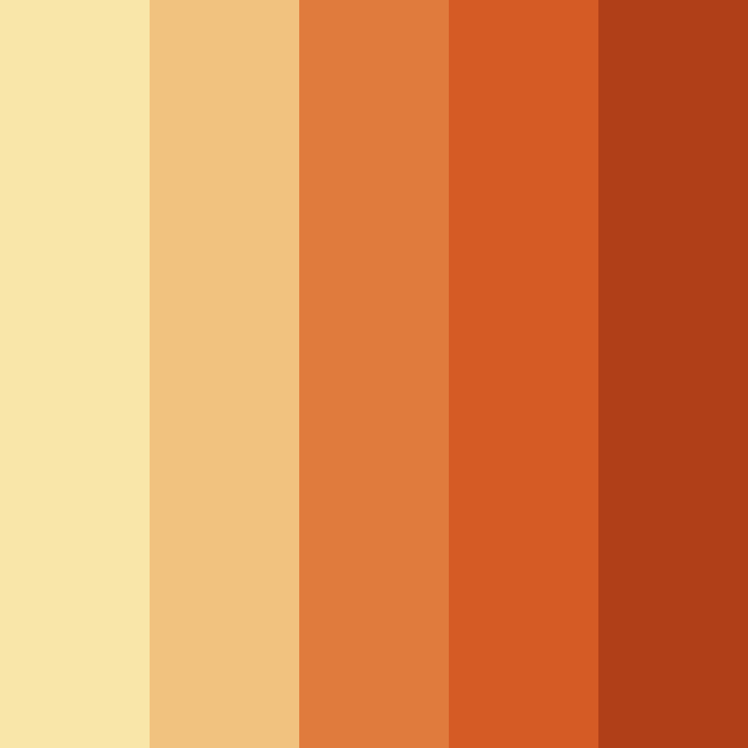 Download sunset citrus symphony color palette PNG image (square)