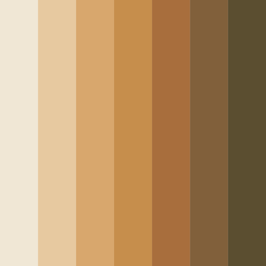 Download brown earthtones color palette PNG image (square)