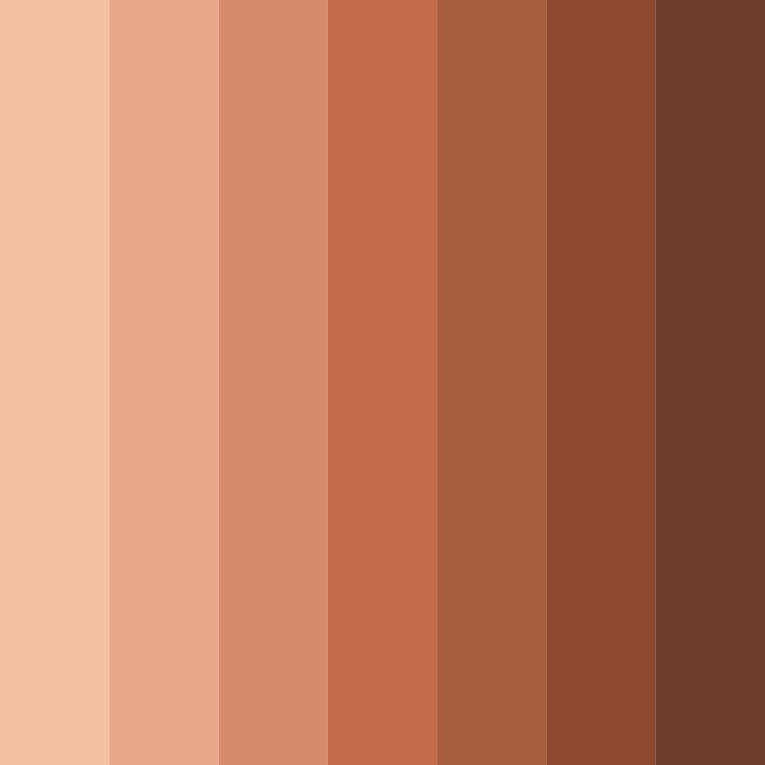 Download desert sunsets color palette PNG image (square)