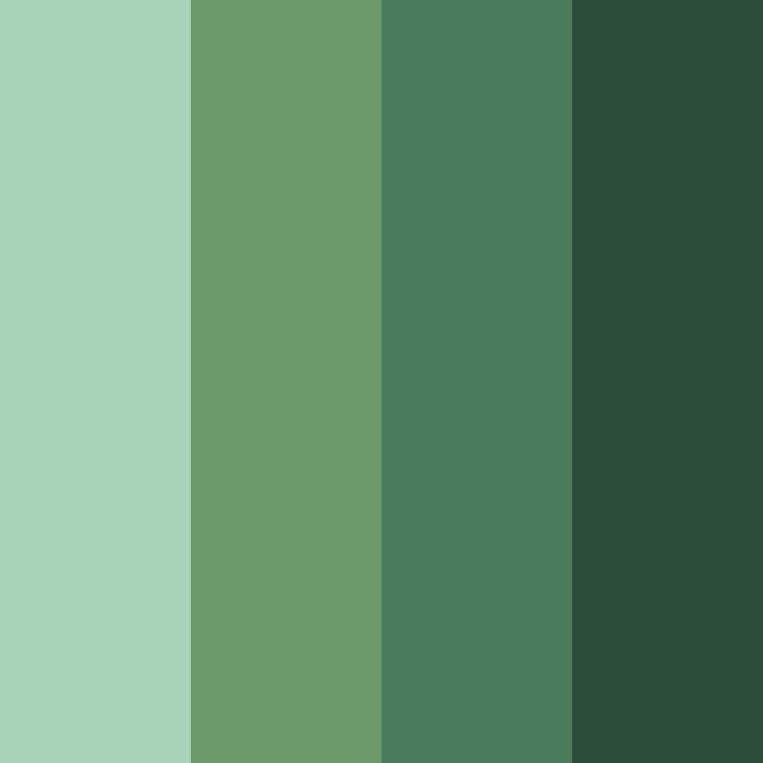 Download evergreen retreat color palette PNG image (square)