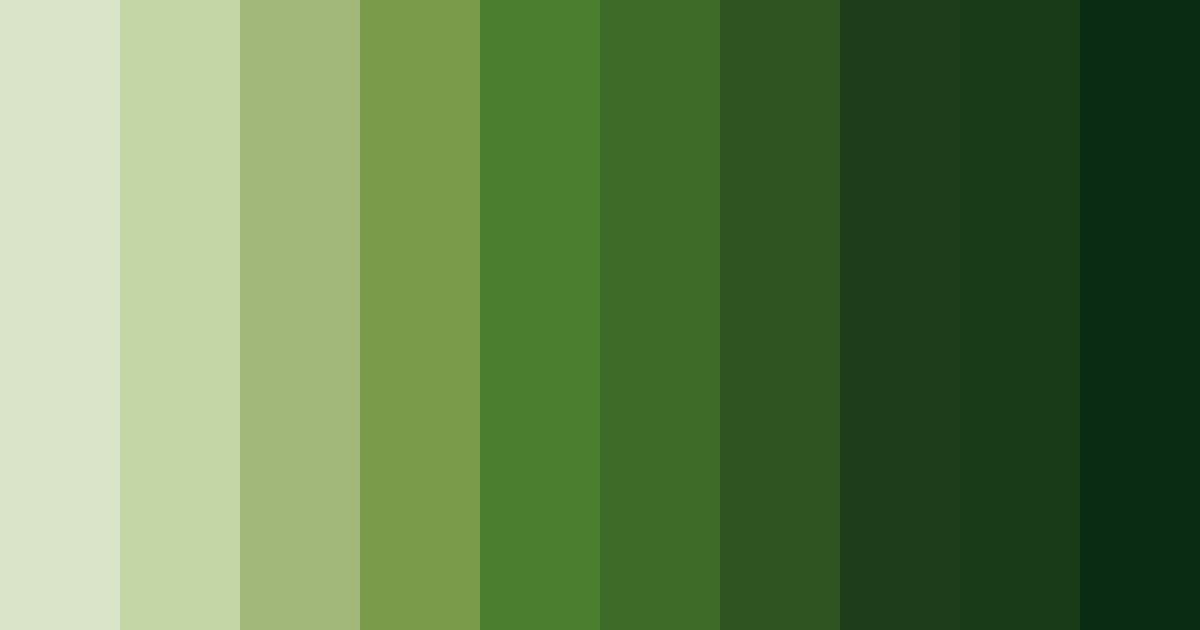 Download earthy green color palette PNG image (landscape)