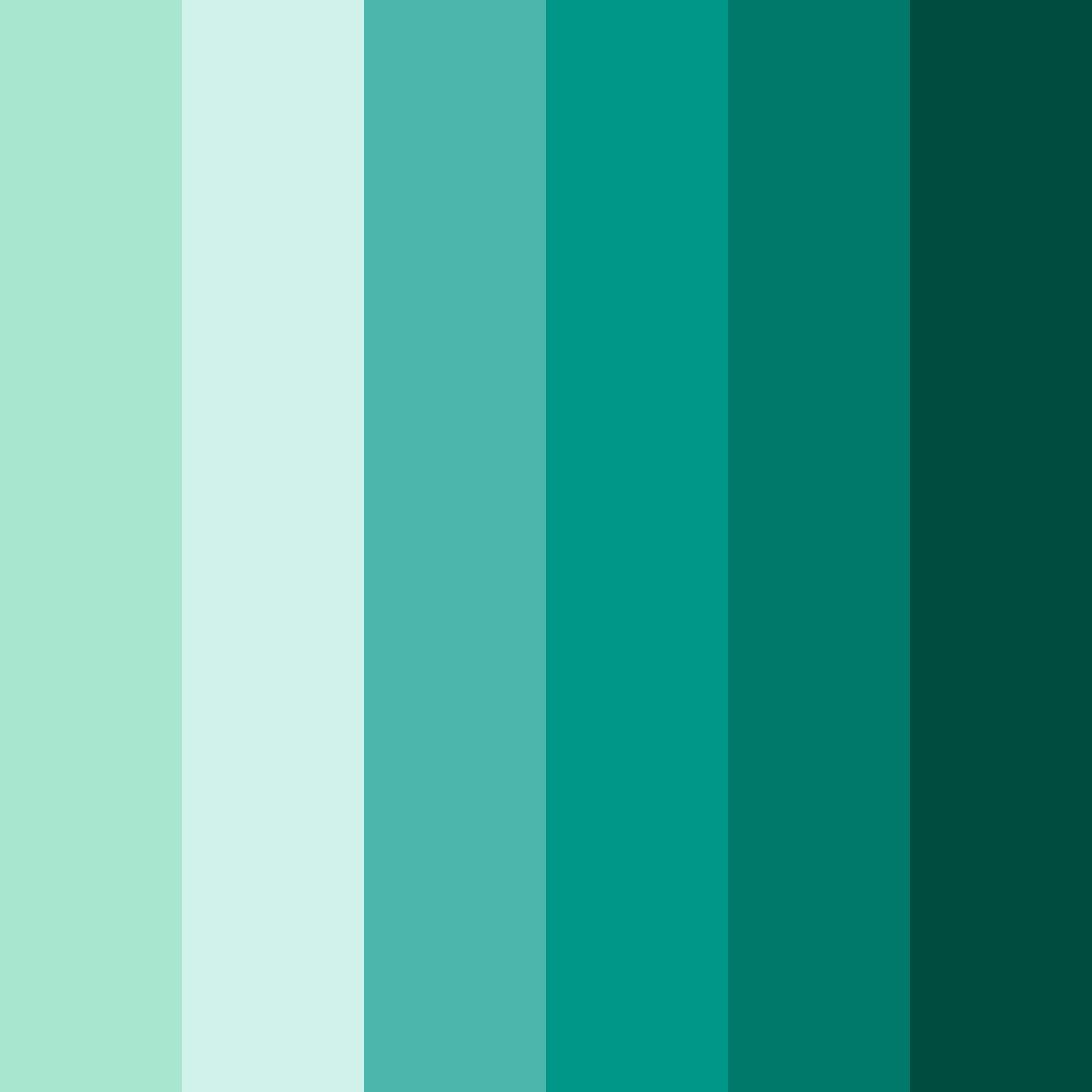 Download emerald oasis color palette PNG image (square)