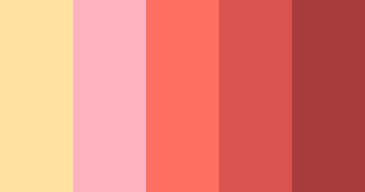 Download warm sunset color palette PNG image (landscape)