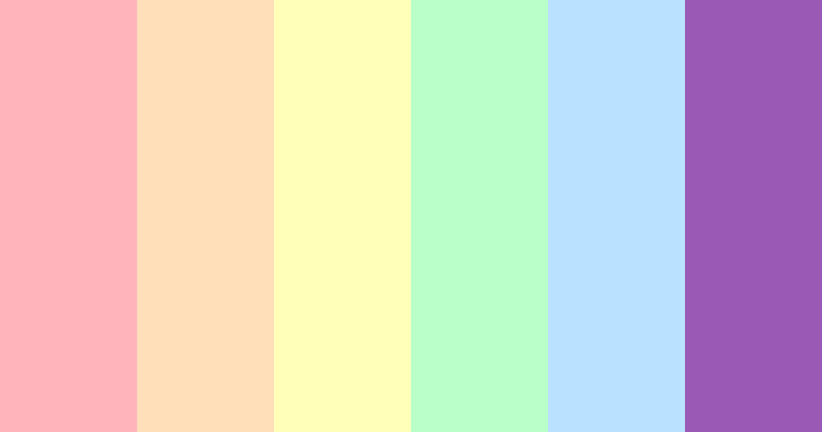 Download pastel spectrum color palette PNG image (landscape)