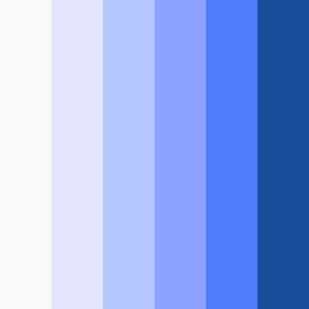 Download lily white and blue harmony color palette PNG image (square)