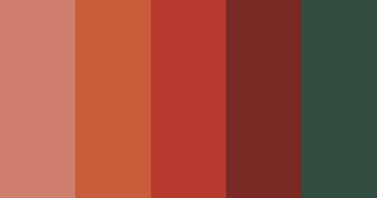 Download shades of red color palette PNG image (landscape)