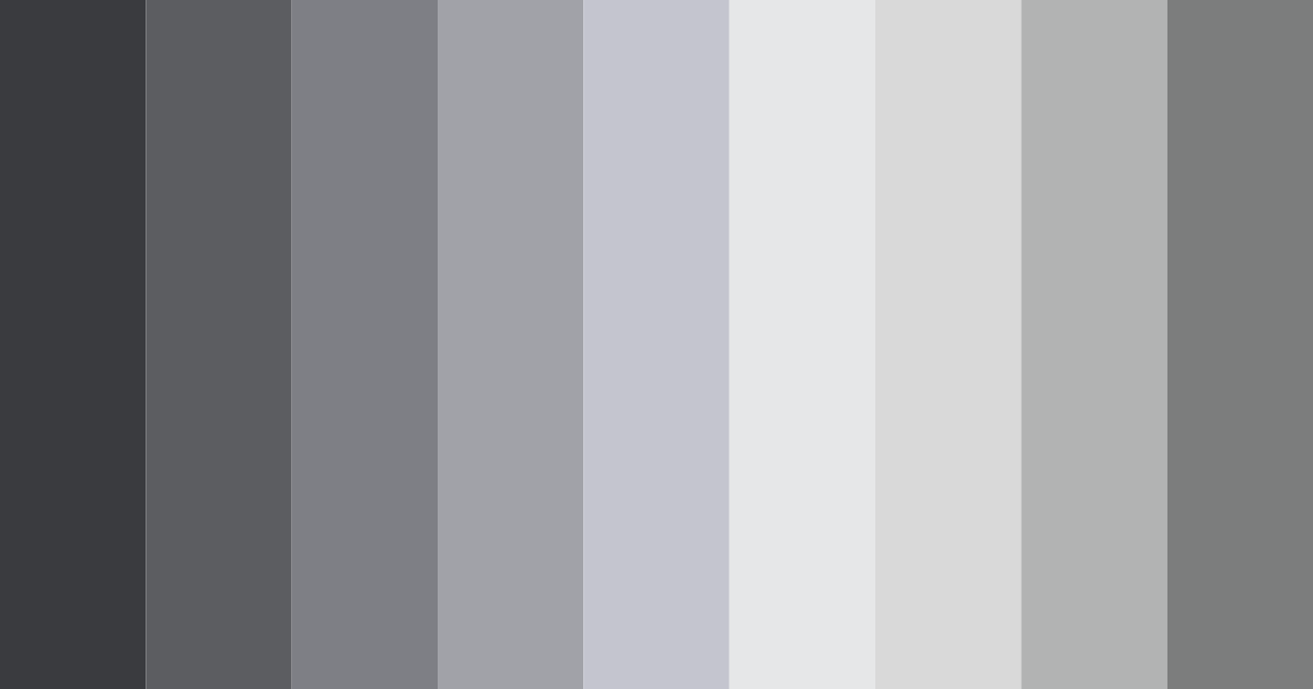 Download shades of gray color palette PNG image (landscape)