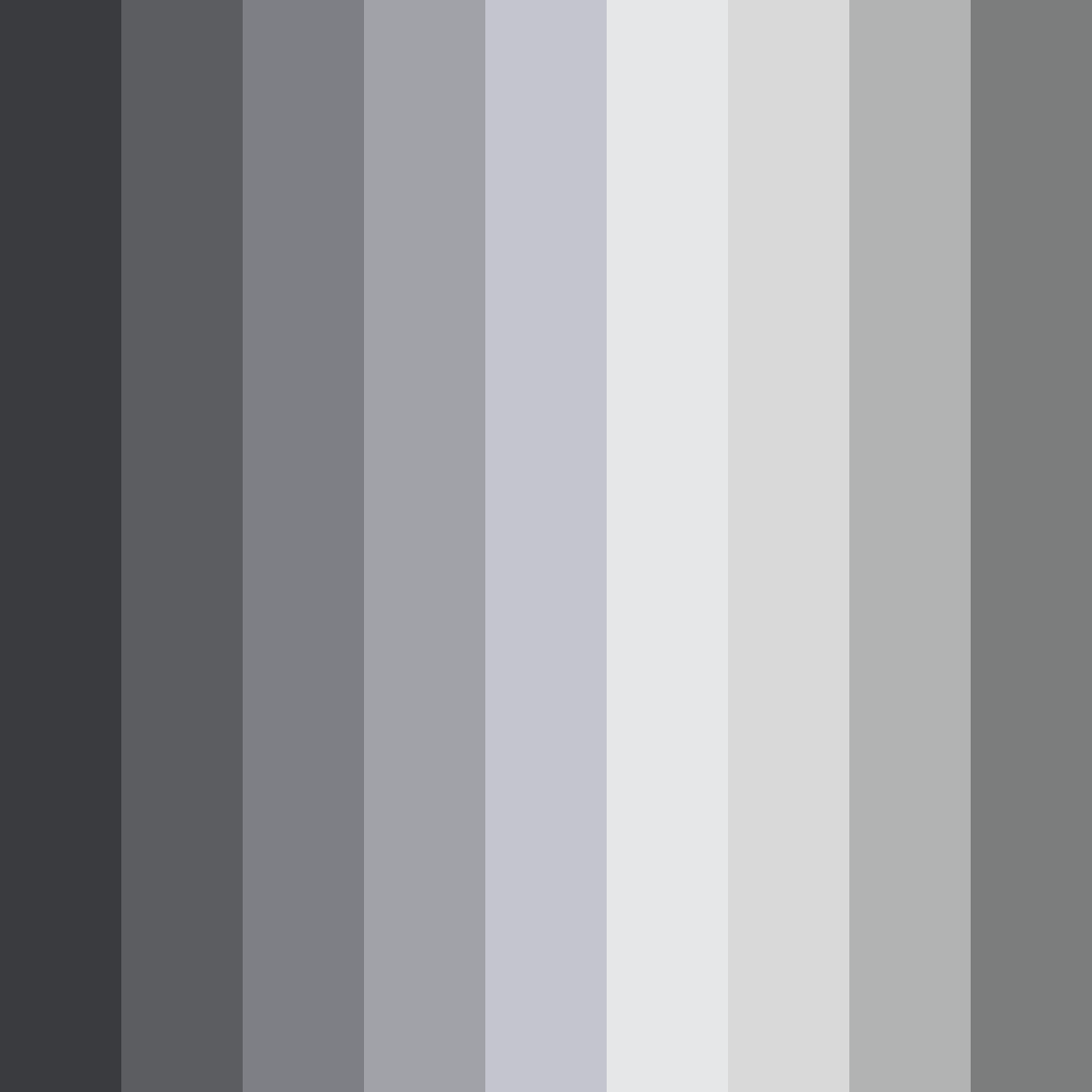 Download shades of gray color palette PNG image (square)