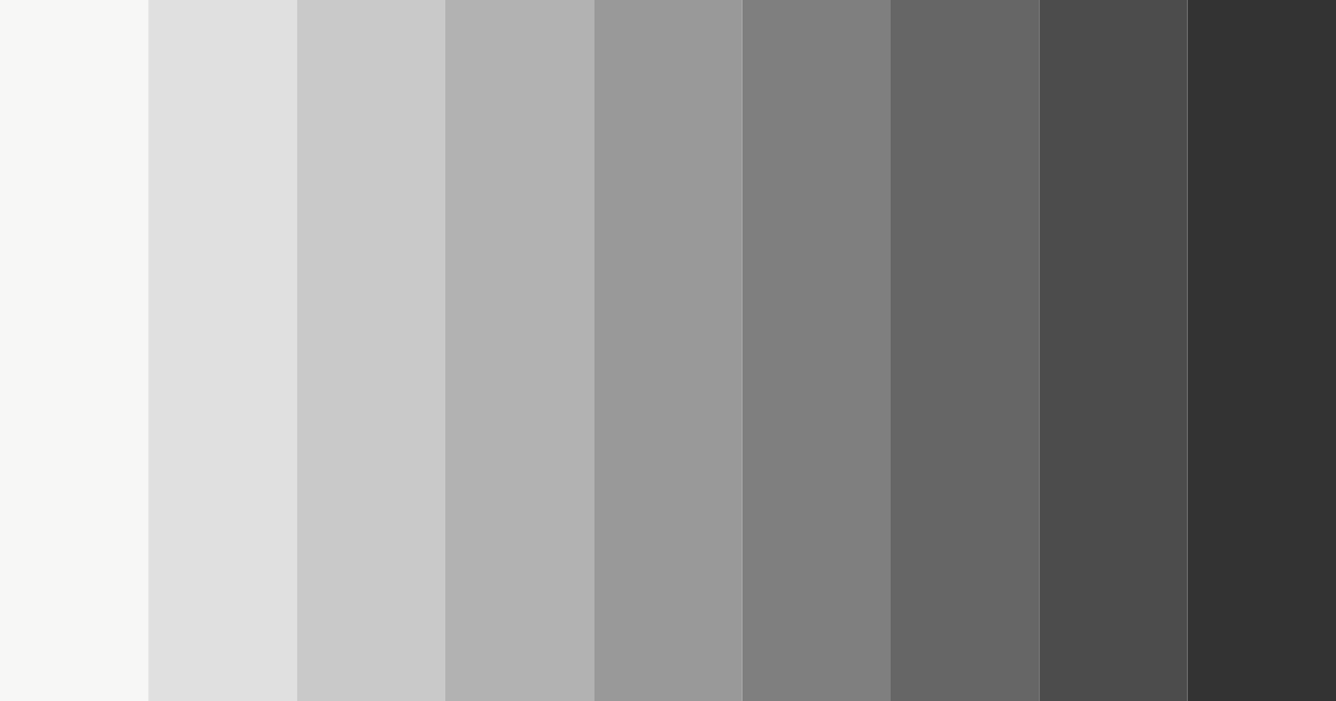 Download shades of gray color palette PNG image (landscape)